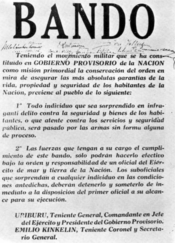 Bando de la revolución del 6 de septiembre de 1930